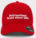 Limitierte Schweizer Fan-Mütze – Rot/Weiss (S-M)
