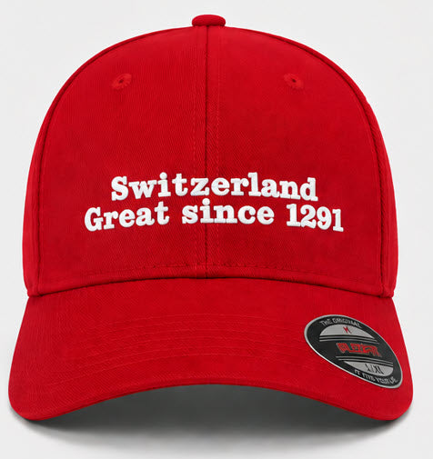 Limitierte Schweizer Fan-Mütze – Rot/Weiss (L-XL)